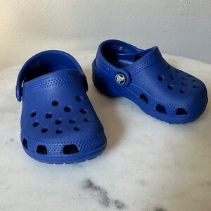 Crocs Littles Baby Toddler Blue Strap Slip On Casual Clogs 2 3